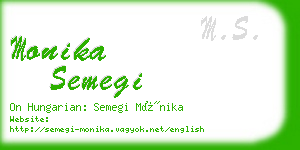 monika semegi business card